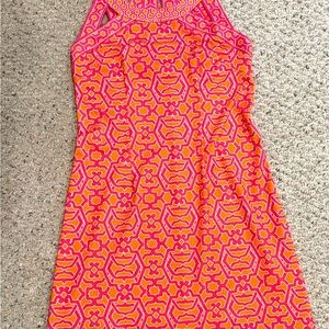 Gretchen Scott Designs Vibrant Pink and Orange Dress